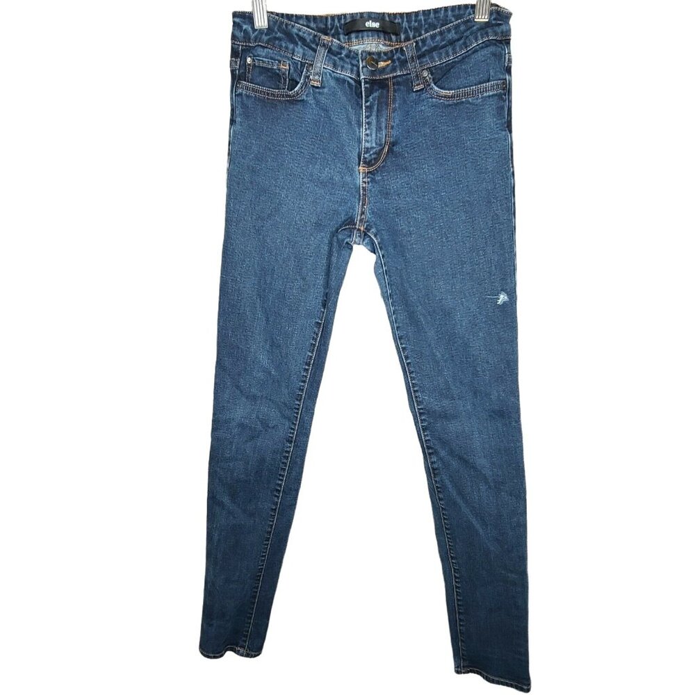 Else Jeans Womens Size 27 Blue Medium Wash Denim Skinny Casual Basic Ladies